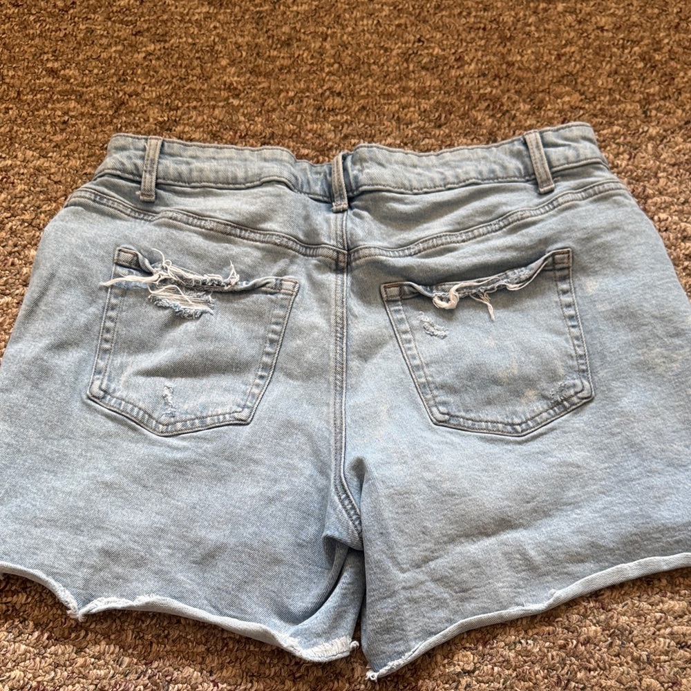Maurices Light Wash Distressed Jean Shorts - Picture 5 of 5
